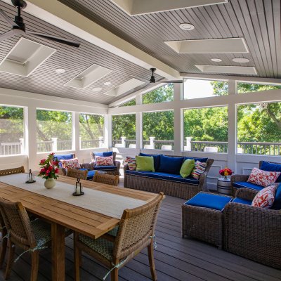 screened porch interior