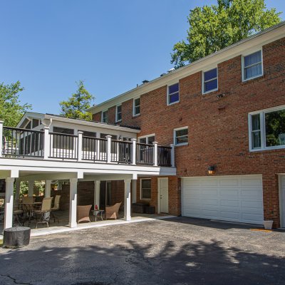 deck addition in relation to house